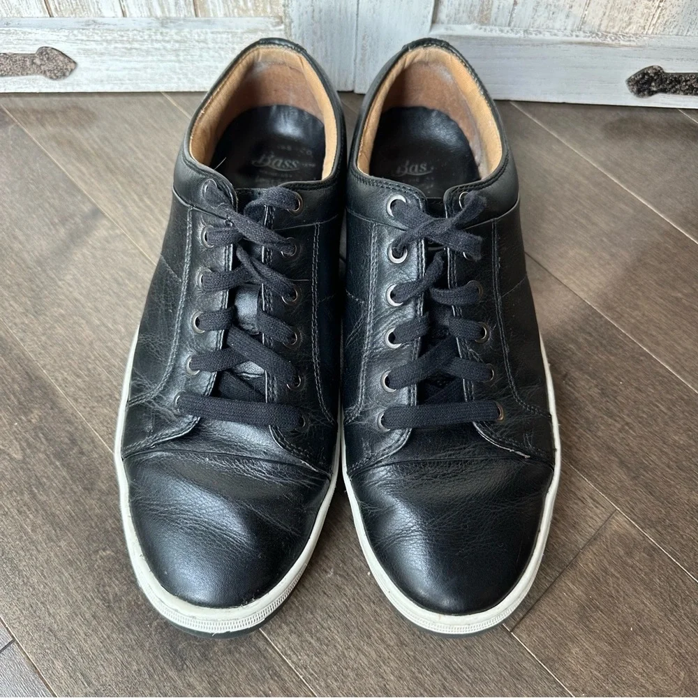 GH BASS &‎ Co Men's Black Leather Sneaker Dress Casual Size 10M